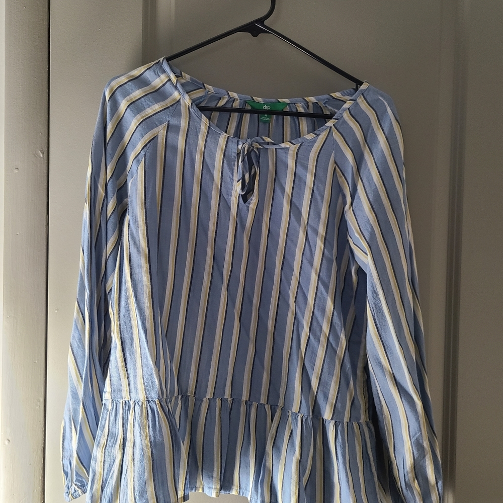 Blue stripped blouse